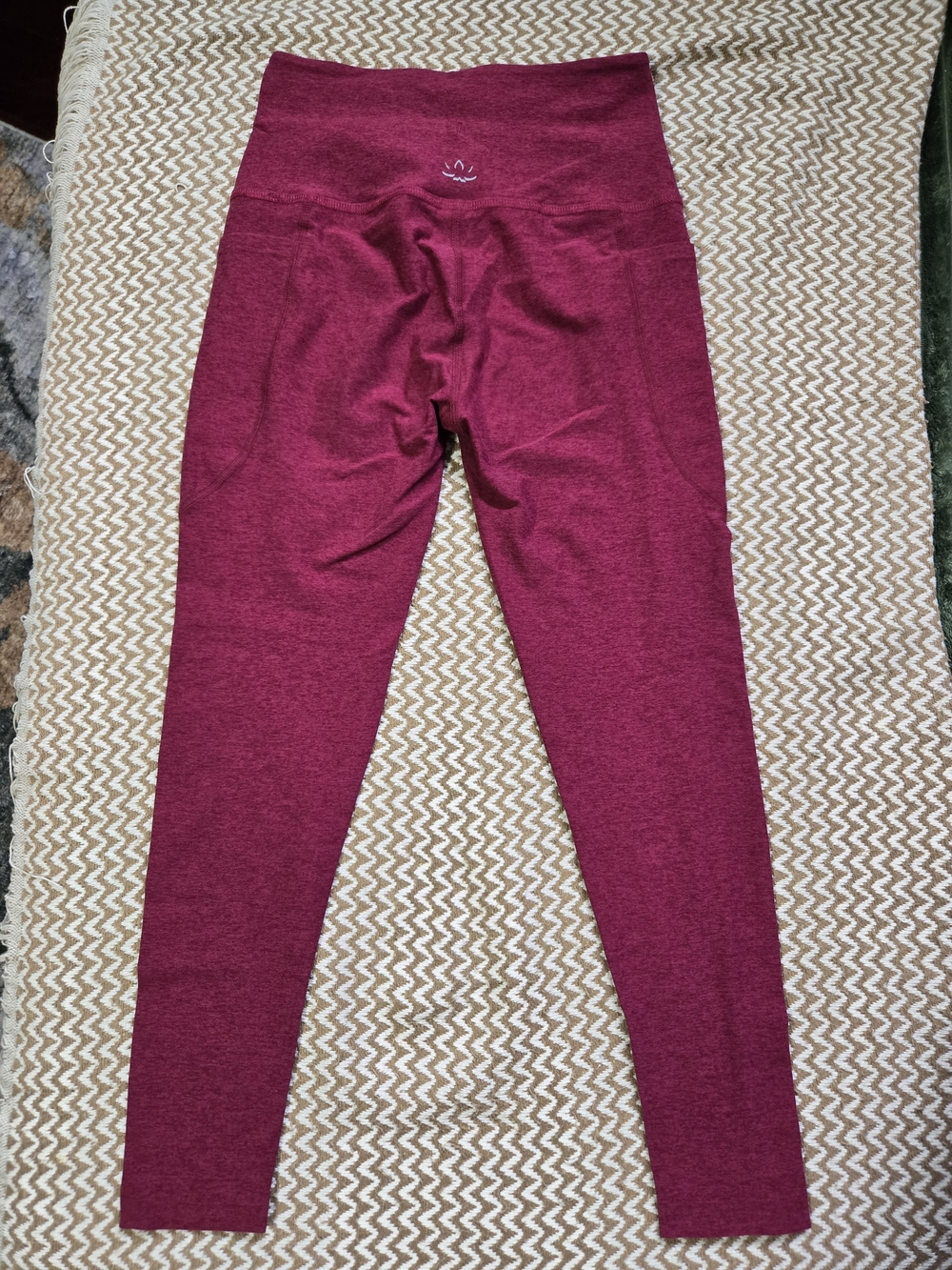 Beyond Yoga Maroon High-Waist Pocket Leggings